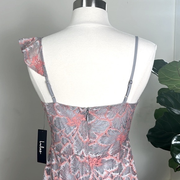 LULUS Ruffle Detail Lace Midi Dress NWT Size Small - Picture 4 of 16